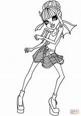 Rochelle Goyle Coloring Dance Pages Class Monster High sketch template