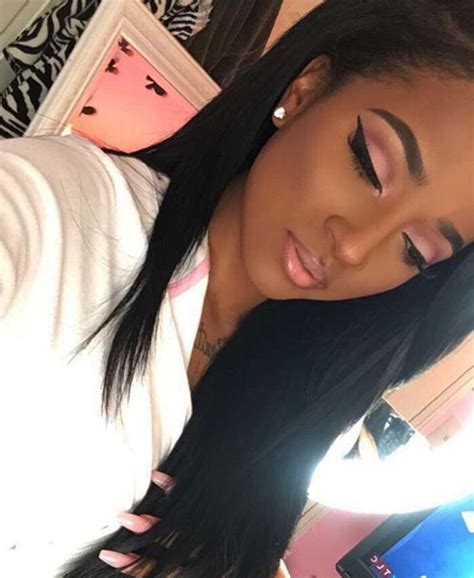 pinks on brown skin … black makeup hair makeup makeup looks