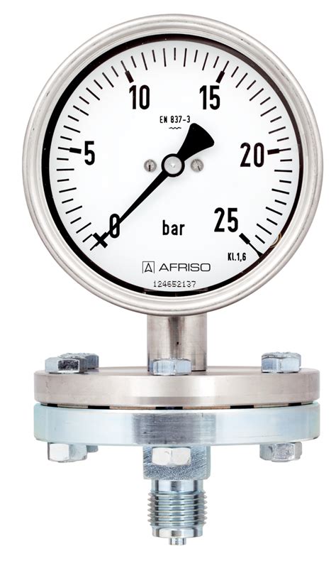 standard diaphragm pressure gauges type  afriso afriso