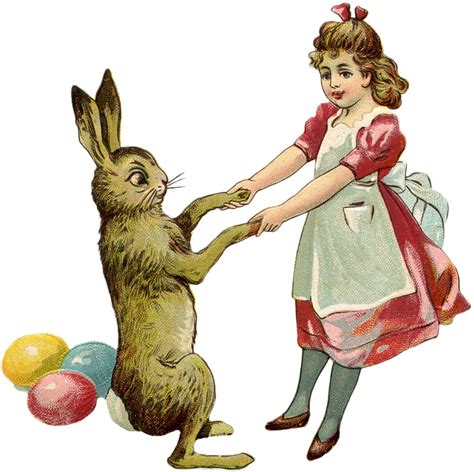 vintage easter bunny images  graphics fairy