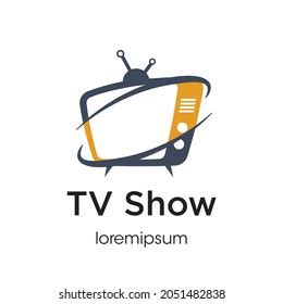 tv show logo symbol template design stock vector royalty