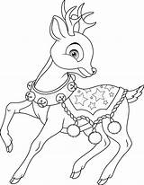 Coloring Deer sketch template