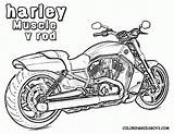 Coloring Harley Davidson Book Kids Pages Printable Popular sketch template