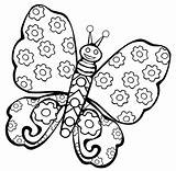 Coloring Pages Butterflies Butterfly sketch template
