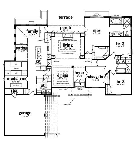 gallery   bedroom ranch style house plans floor plans ranch ranch style house plans