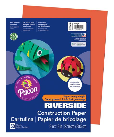 pacon pac pacon riverside construction paper  ebay