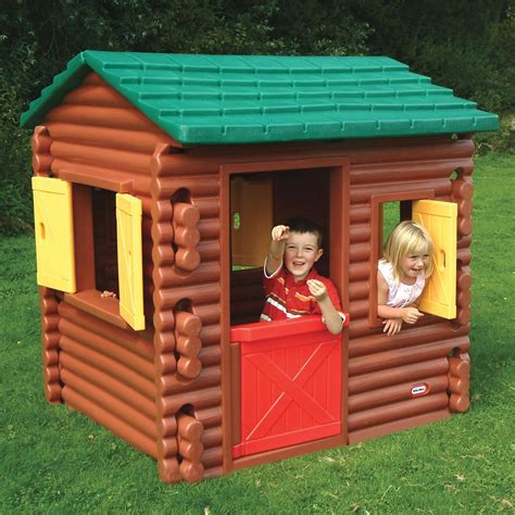 tikes log cabin playhouse  wendy house ebay