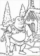 Coloring Shrek Pages Printable Sherk Donkey Comments sketch template