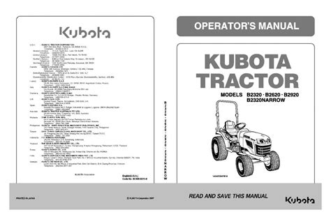 kubota    operation manual   service manual repair manual