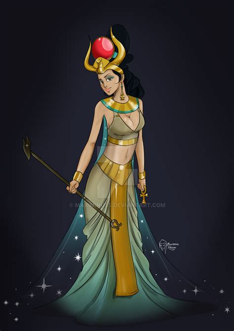 Hathor Egyptian Goddess By Maximinus Fukuroo By