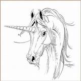 Unicorn Lena Furberg Horses sketch template
