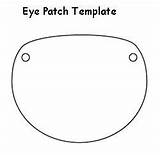 Patch Eye Pirate Template Coloring Pages Templates sketch template
