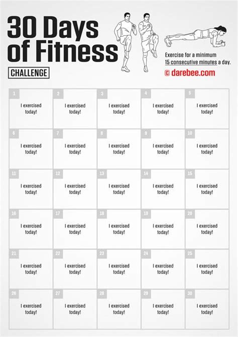 Fitness Challenges Workout Challenge 30 Day Workout
