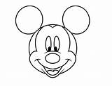 Mickey Head Mouse Pages Coloring Getcolorings sketch template
