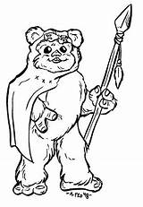 Coloring Wars Star Pages Ewok Rancor Drawing Drawings Google Wicket Lego sketch template