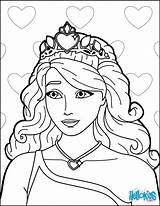 Barbie Princess Coloring Pages Color Hellokids Printable Print Online sketch template
