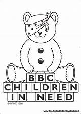 Children Need Pudsey Colouring Bear Pages Coloring Activities Kids Colour Bbc Crafts Bears Choose Board sketch template