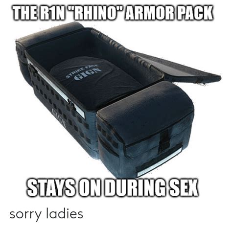 The Rin Rhinoarmor Pack Strike Facy Gign Stays On During Sex Sorry