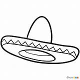 Sombrero Mexican Drawdoo Sombreros Lesson07 sketch template