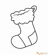 Stocking Christmas Coloring Stockings Pages Socks Drawing Simple Clipart Color Clip Kids Sheet Contain Sweet Drawings Print Date Hanging Clipartmag sketch template