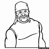 Wwe Coloring Pages Hogan Hulk Color Drawing Printable Wrestling Kids Sketch Kane Sheets Drawings Thecolor People Wee Famous Print Now sketch template