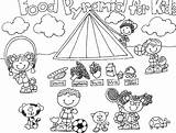 Coloring Food Pyramid Pages Kids Healthy Plate Senses Printable Sheets Drawing Clipart Foods Five Color Groups Preschoolers Sense Getdrawings Library sketch template