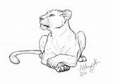 Lioness Drawing Lion Sketch Tattoo Draw Animal Tattoos Drawings Sketches Attentive Female Deviantart Head Getdrawings Pencil Cubs Visit Crown Reference sketch template