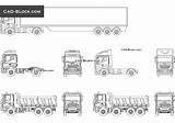 Cad Truck Elevation Autocad Block Trucks Blocks Dwg Drawings  Set Transport Fire Size sketch template