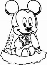 Coloring Mickey Baby Camp Wecoloringpage sketch template