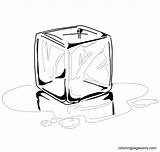 Cubes Melting sketch template