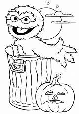 Oscar Coloring Pages Getcolorings Grouch sketch template