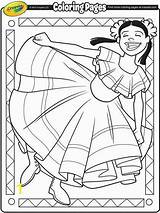 Coloring Cinco Hispanic Heritage Crayola Divyajanani Nicaragua Rica sketch template