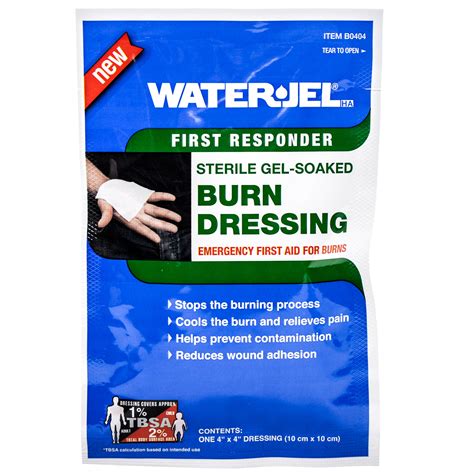 water jel burn dressing   superior   aid supplies