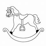 Rocking Horse Outline Drawing Clipart Coloring Baby Pages Colouring Color Template Horses Drawings Print Choose Board Gif Sketch Getdrawings sketch template