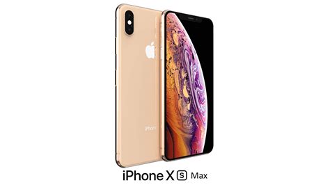 Apple Iphone Xs Max Gold 3d Model