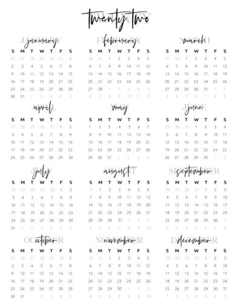 printable  year calendar world  printables