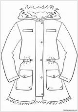 Jacket Coloring Winter Pages Color Template Getcolorings Colori sketch template