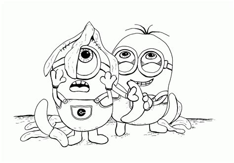 minions coloring pages banana coloring home