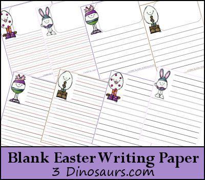 blank easter writing pages easter writing easter printables
