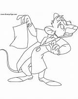 Basil Coloring Mouse Detective Pages Great Disney Disneyclips Funstuff Olivia sketch template