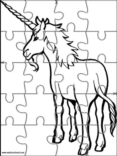 printable jigsaw puzzles  cut   kids fantasy  coloring pages