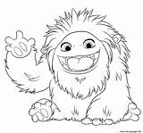 Abominable Snowman Yeti sketch template