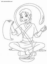 Katara Coloring Pages Avatar Airbender Last Search Color Again Bar Case Looking Don Print Use Find Top sketch template