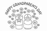 Grandparents Card Grandparent Happy Hansen sketch template