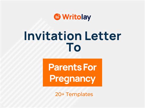 invite  parents pregnancy letter  templates writolay