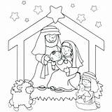 Nativity Coloring Pages Getdrawings Getcolorings sketch template