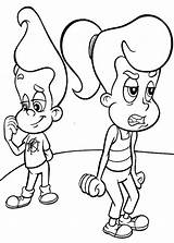 Jimmy Coloring Neutron Pages Choose Board sketch template