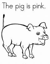 Coloring Pink Pig Pages Oink Color Says Preschool Noodle Cute Bank Twisty Twistynoodle Animal Print Kids Colors Activities Choose Board sketch template