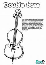 Contrabajo Instrumentos Musicales Actividades Instrument Pintas Educativos sketch template