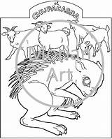 Chupacabra Coloring Pages Getcolorings sketch template